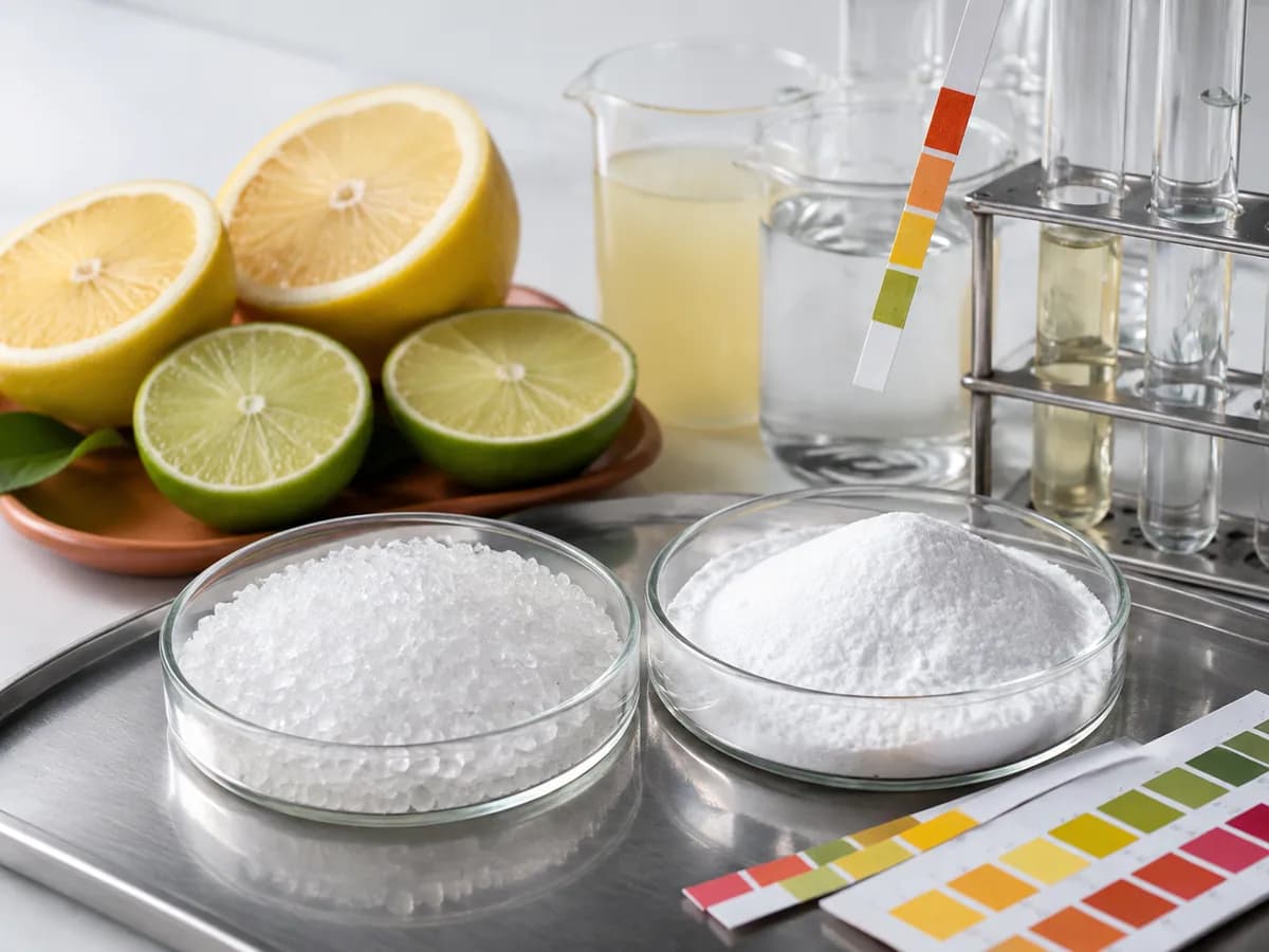 Acidulants & food salts material samples