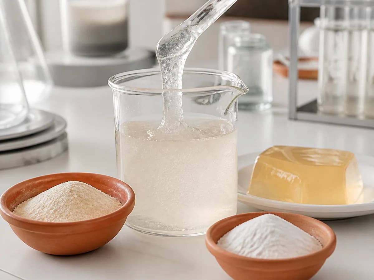 Hydrocolloids & proteins material samples