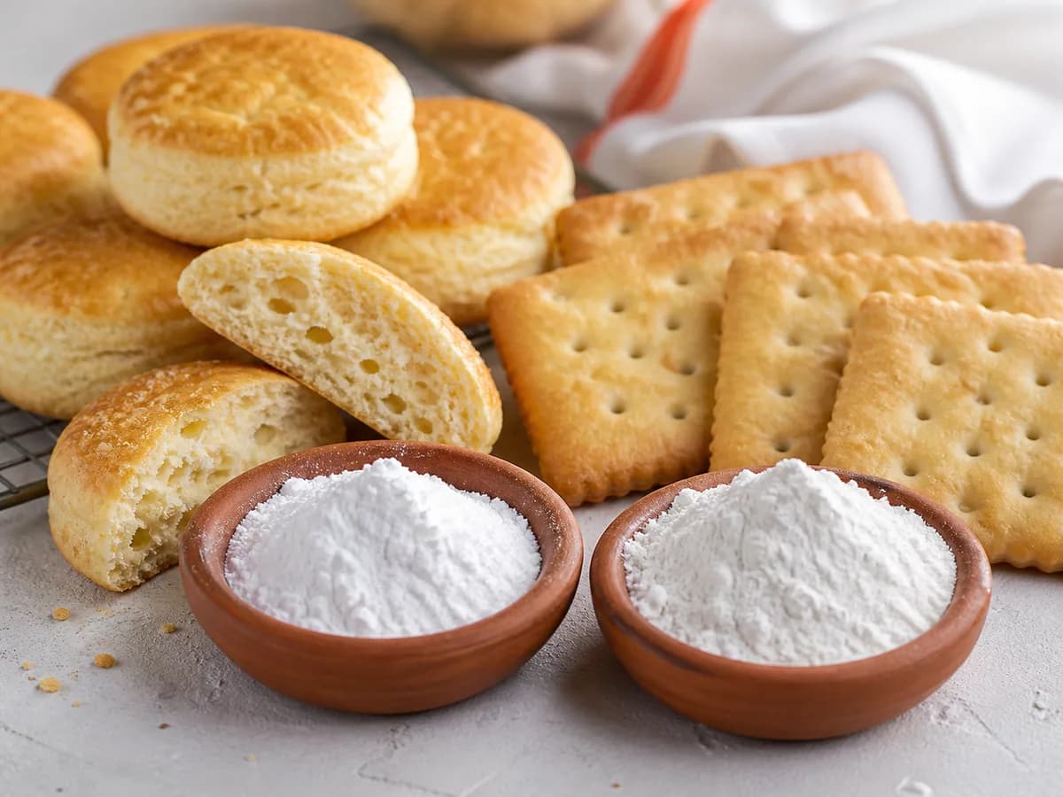 Leavening agents material samples
