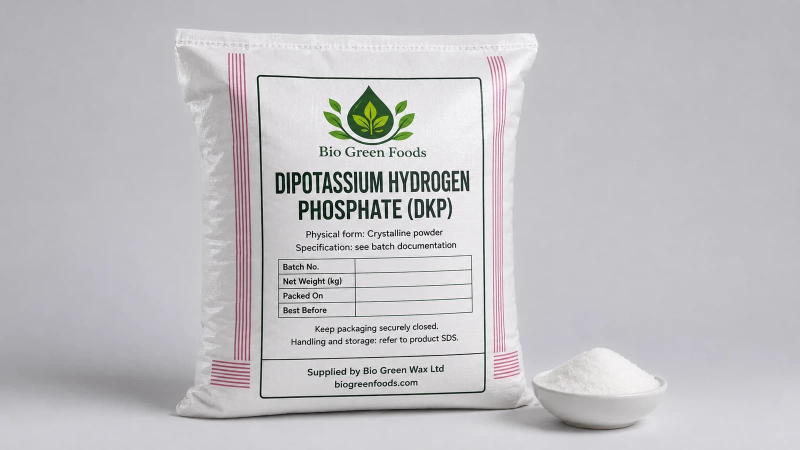 Phosphate dipotassique (DKP) – Food-Grade Phosphates product from Bio Green Foods