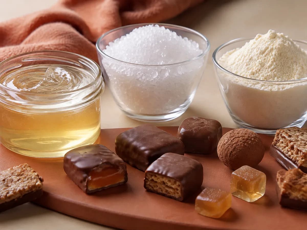Sweeteners & starch derivatives material samples