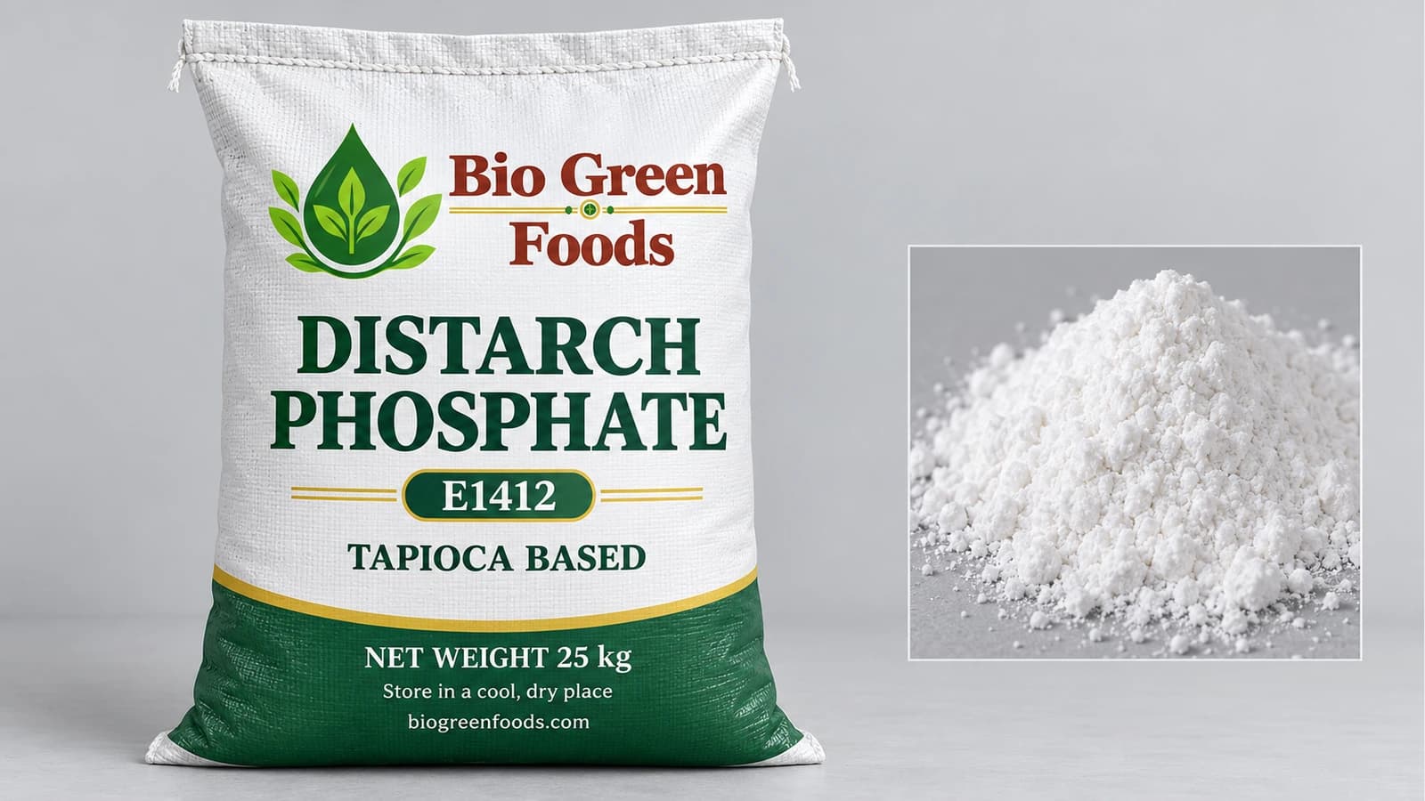Distarch Phosphate (E1412) – Sweeteners & Starch Derivatives product from Bio Green Foods