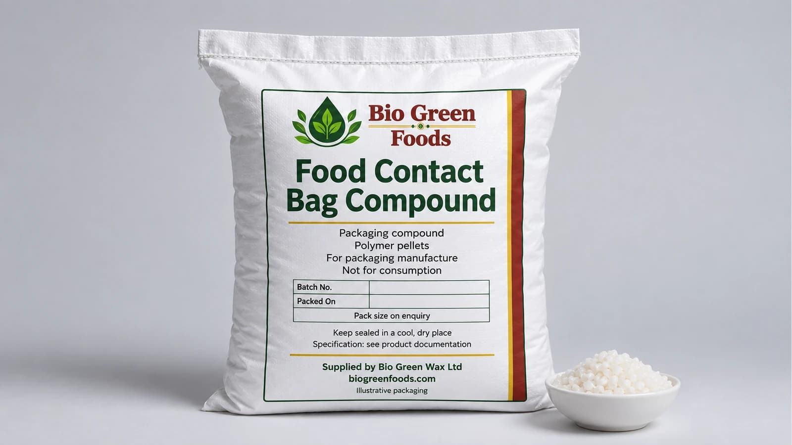 مركّب أكياس ملامسة الأغذية (قابل للتسميد، FDA) – Food-contact packaging materials product