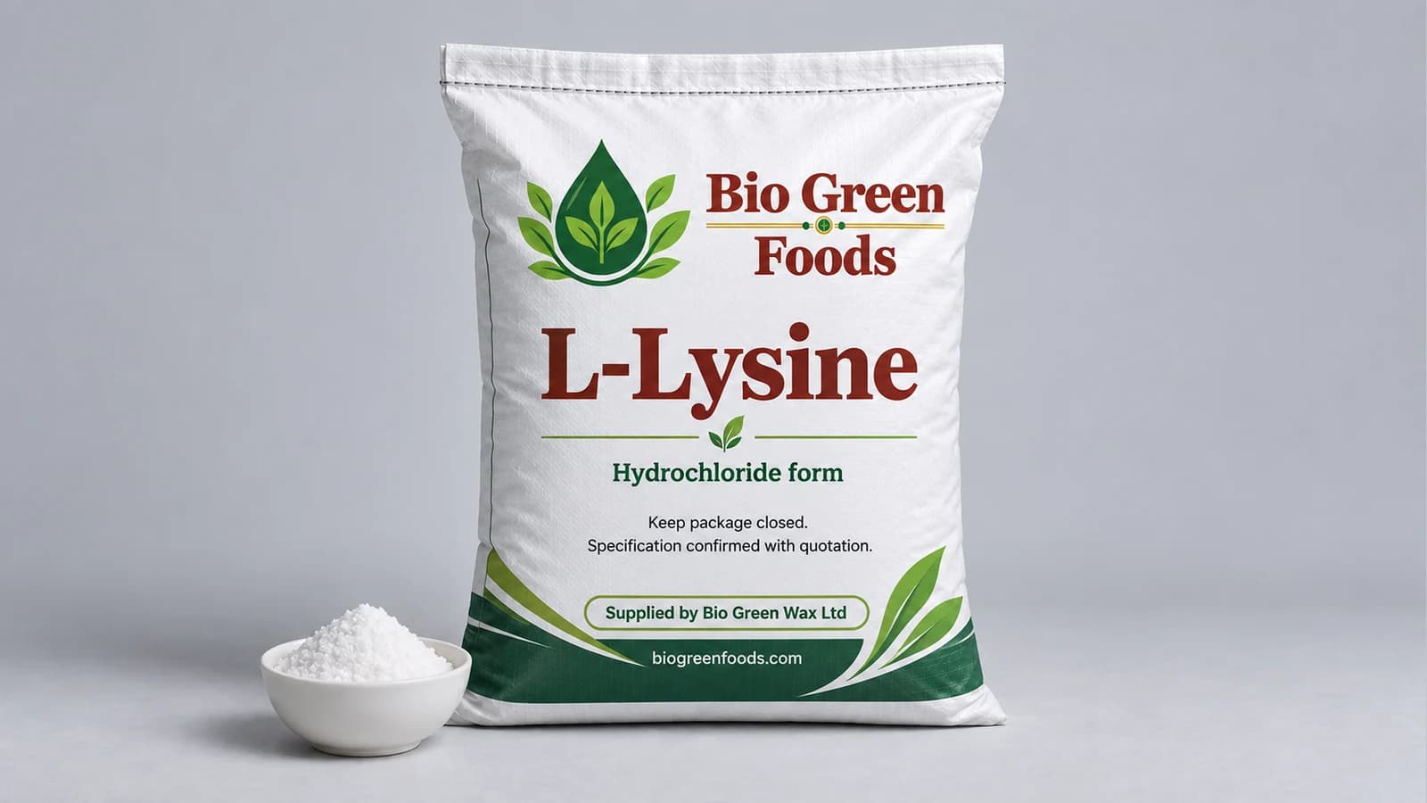 L-Lysine – Vitamins & Amino Acids product from Bio Green Foods