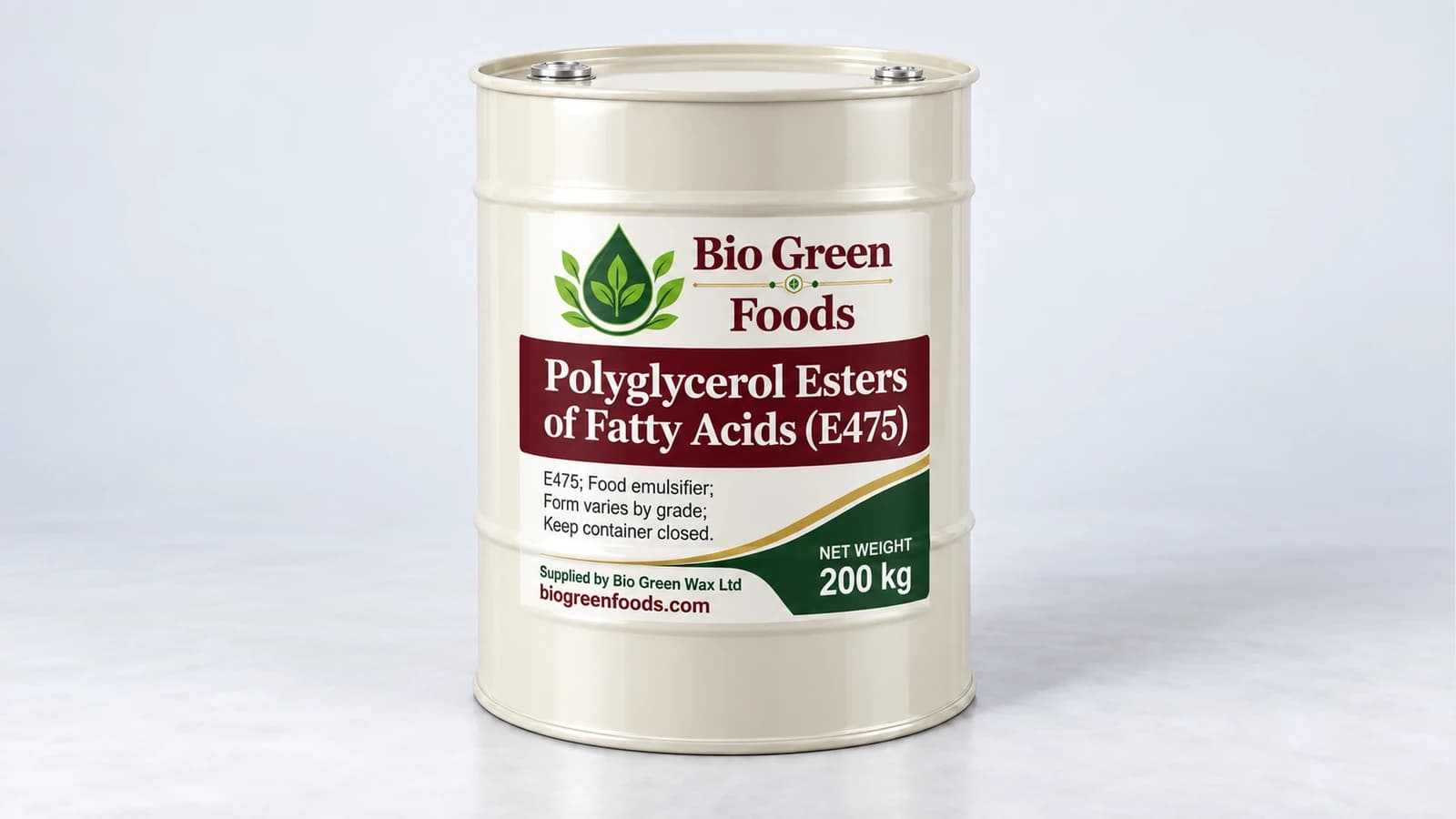 Polyglycerol Esters of Fatty Acids (E475) – Emulsifiers & stabilisers product from Bio Green Foods