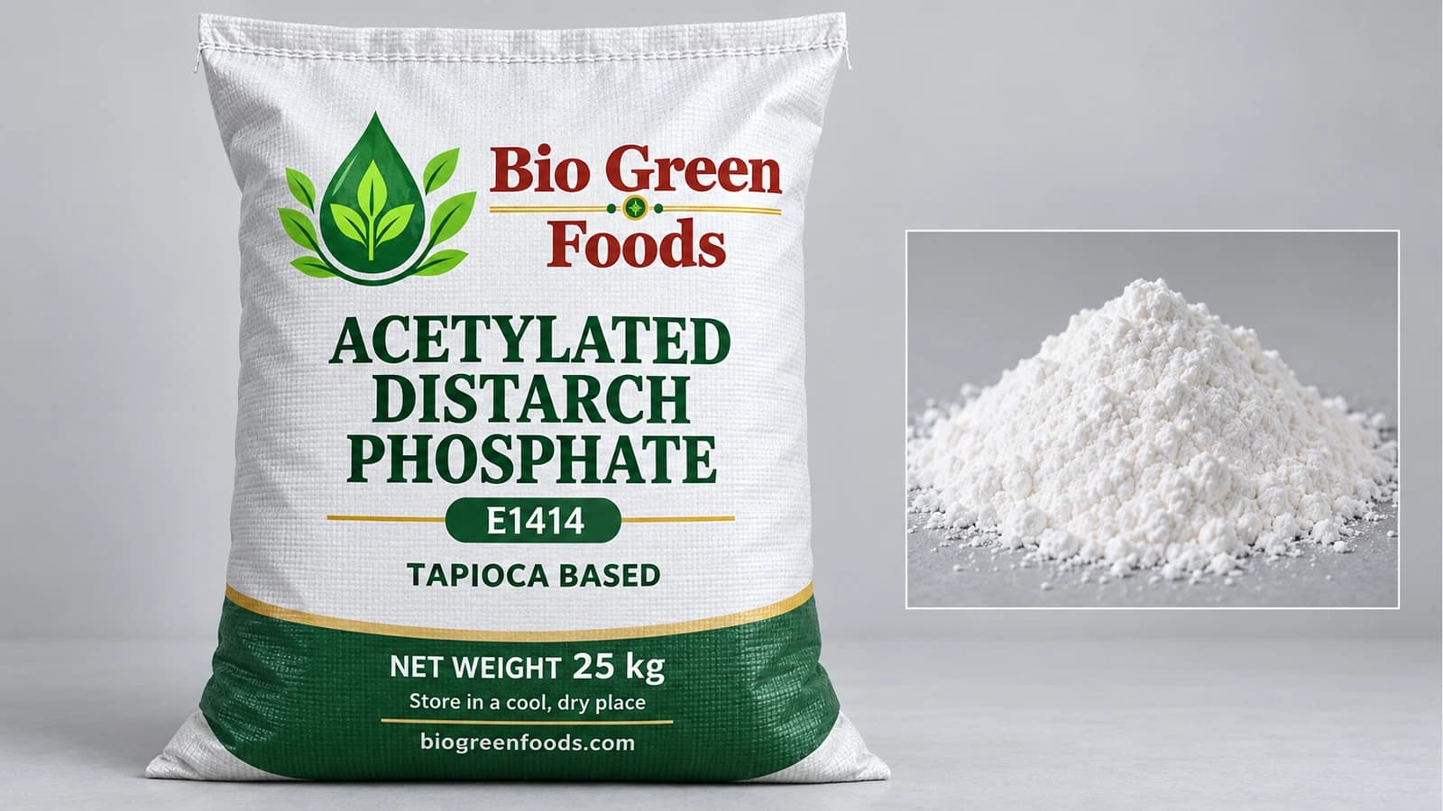 乙酰化二淀粉磷酸酯(E1414) – Sweeteners & Starch Derivatives product from Bio Green Foods