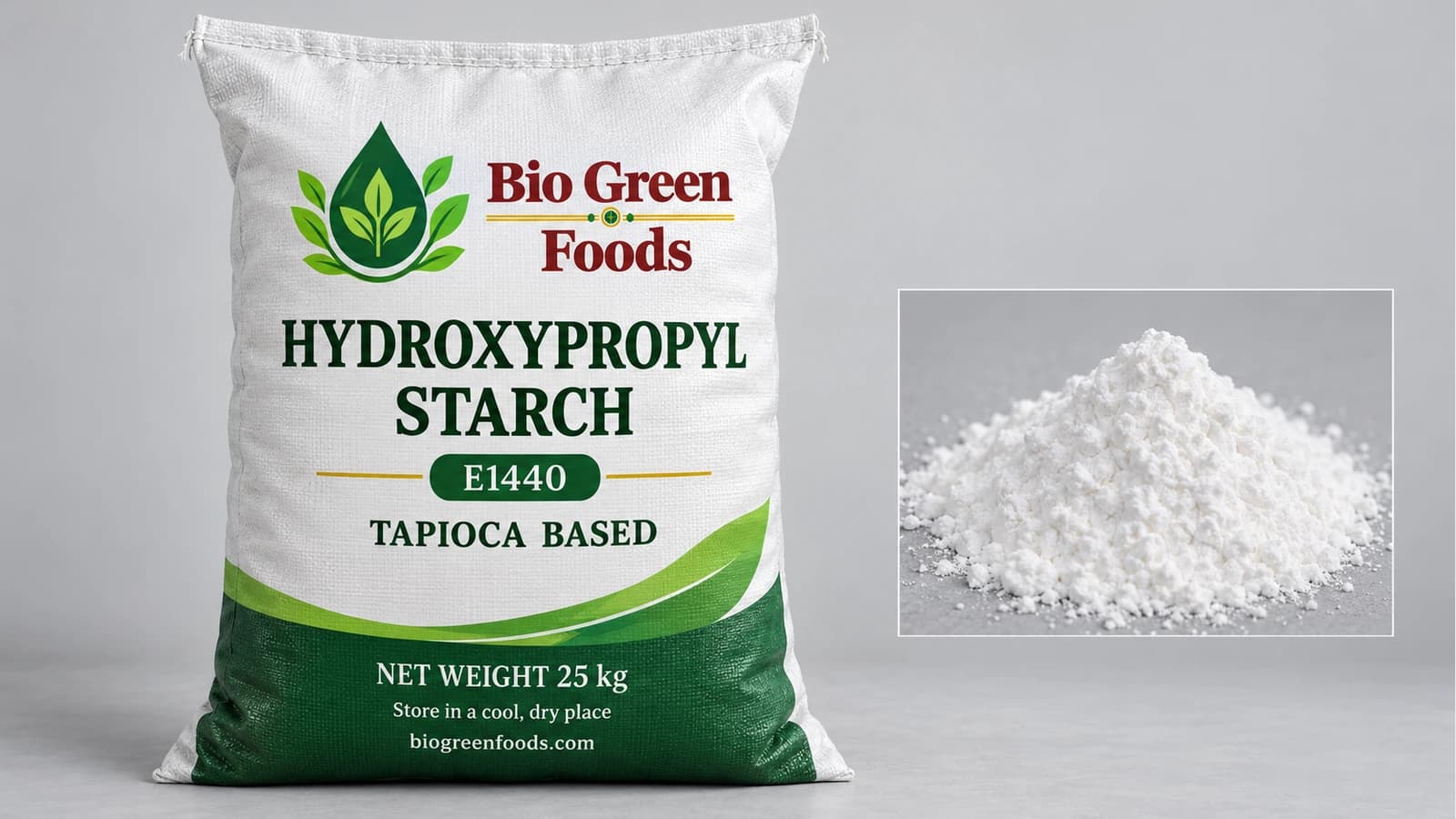 Hydroxypropylstärke (E1440) – Sweeteners & Starch Derivatives product from Bio Green Foods