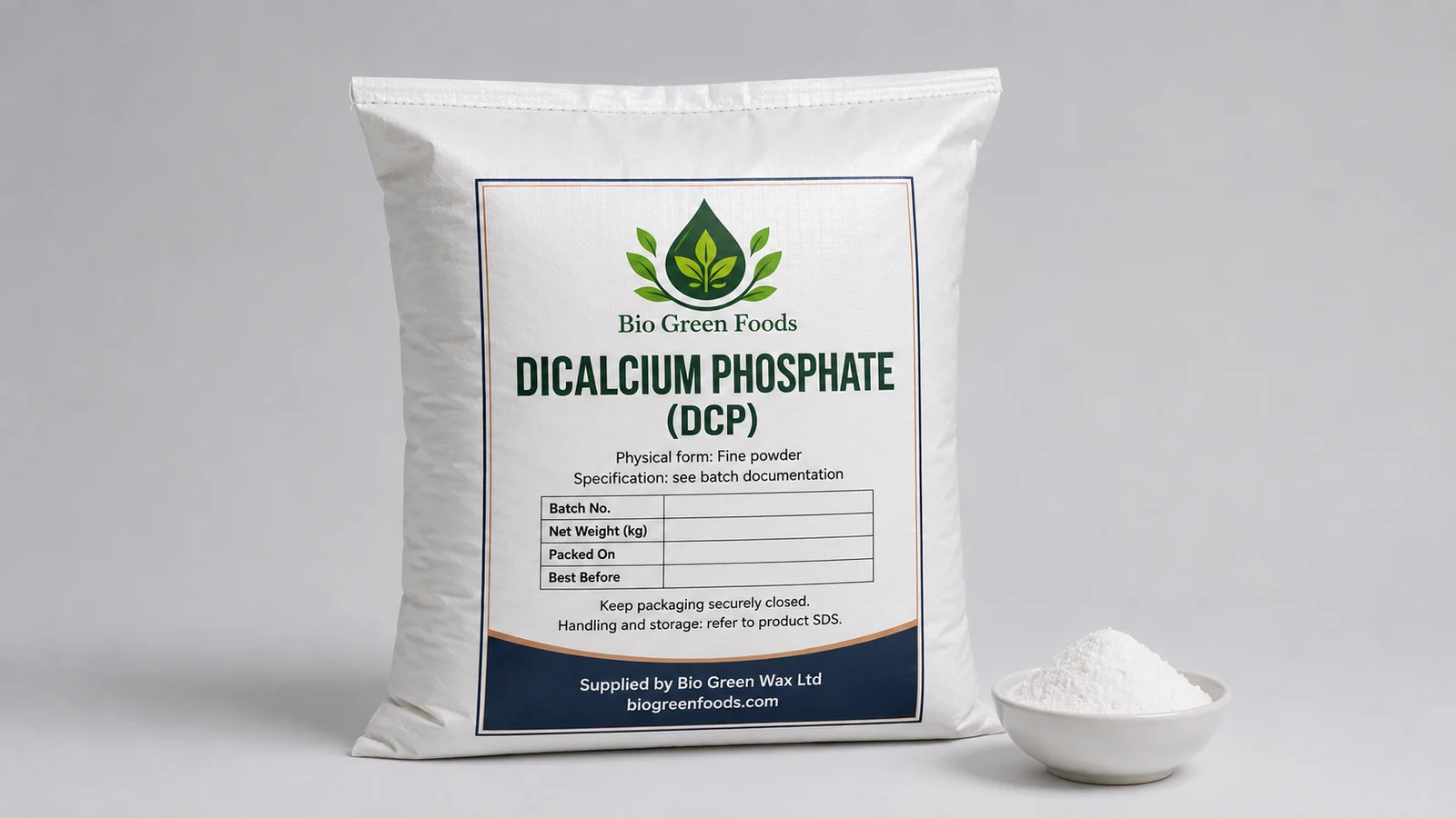 Phosphate dicalcique (DCP) — feedstock option for Boulangerie-pâtisserie