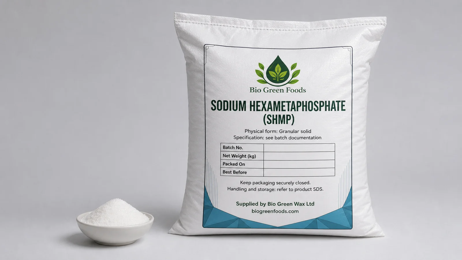 هكسا ميتا فوسفات الصوديوم (SHMP) — feedstock option for تصنيع اللحوم والمأكولات البحرية