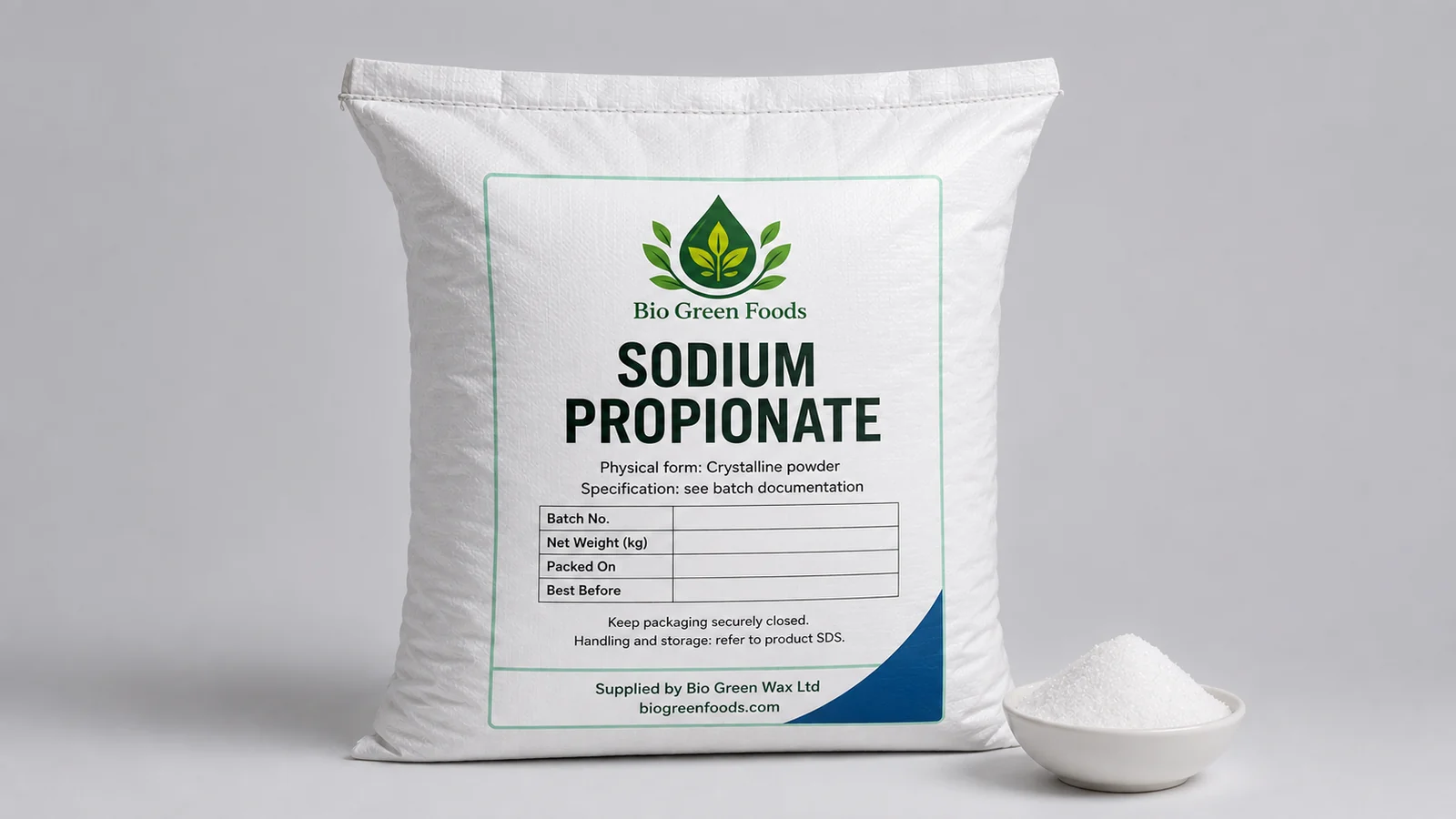 Propionate de sodium — feedstock option for Boulangerie-pâtisserie