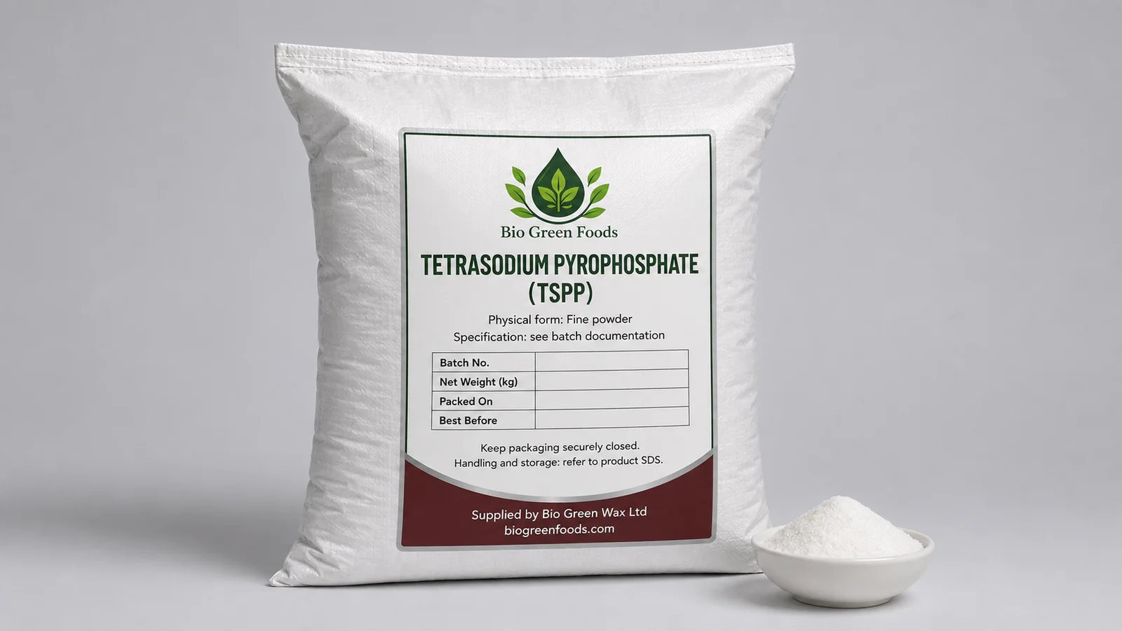 بيروفوسفات الصوديوم الرباعي (TSPP) — feedstock option for تصنيع اللحوم والمأكولات البحرية