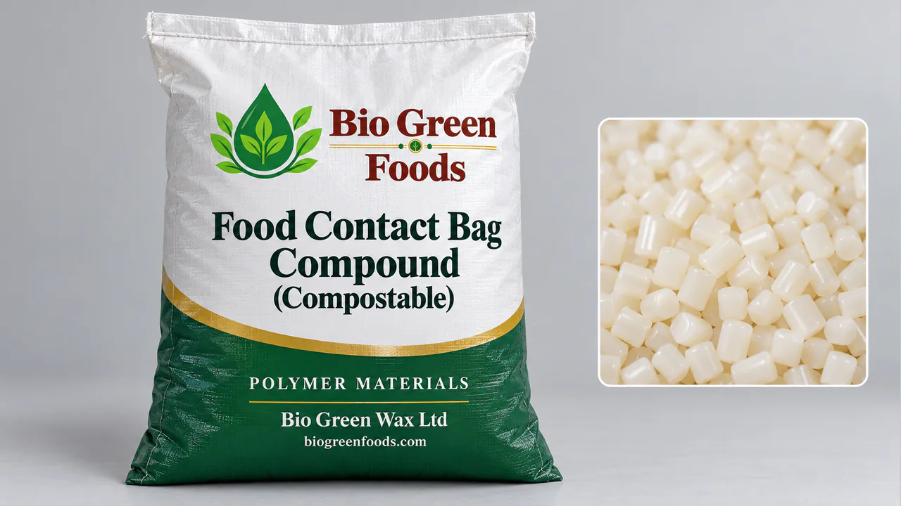 Food Contact Bag Compound (Compostable, FDA) – Food-contact packaging materials product from Bio Green Foods