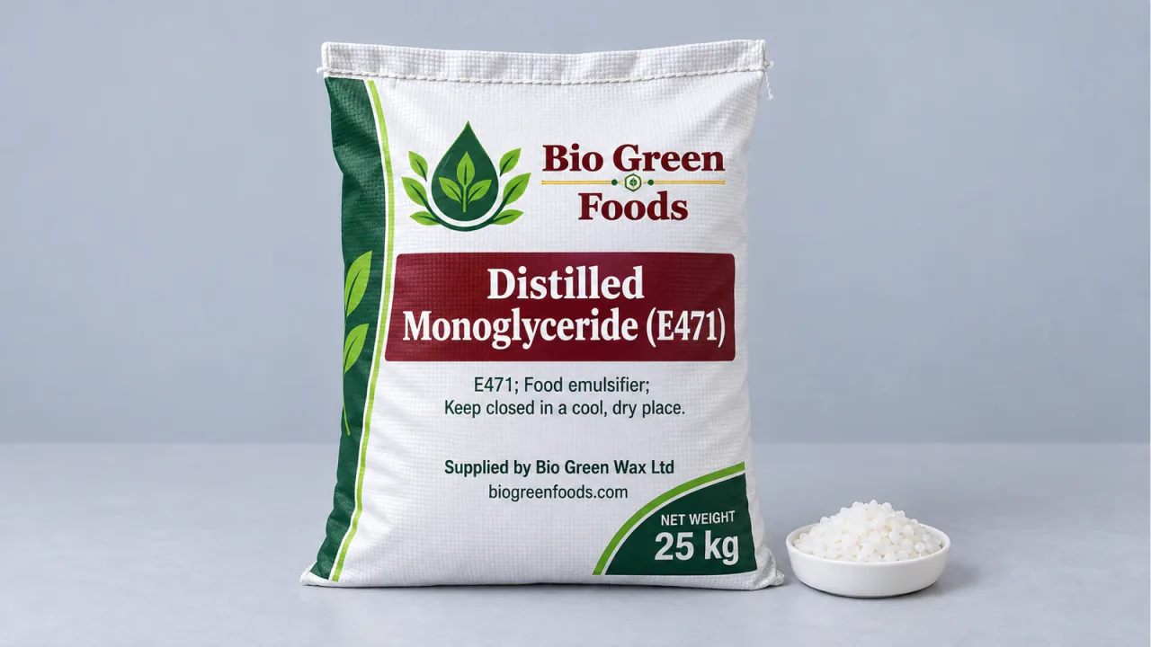 Distilled Monoglyceride (E471) – product from Bio Green Foods