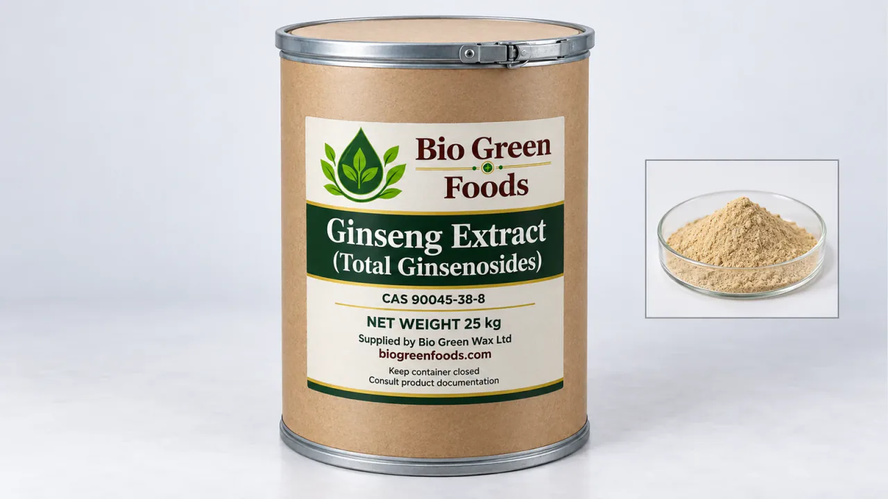 Ginseng Extract (Total Ginsenosides) — feedstock option for Nutrition & Supplements