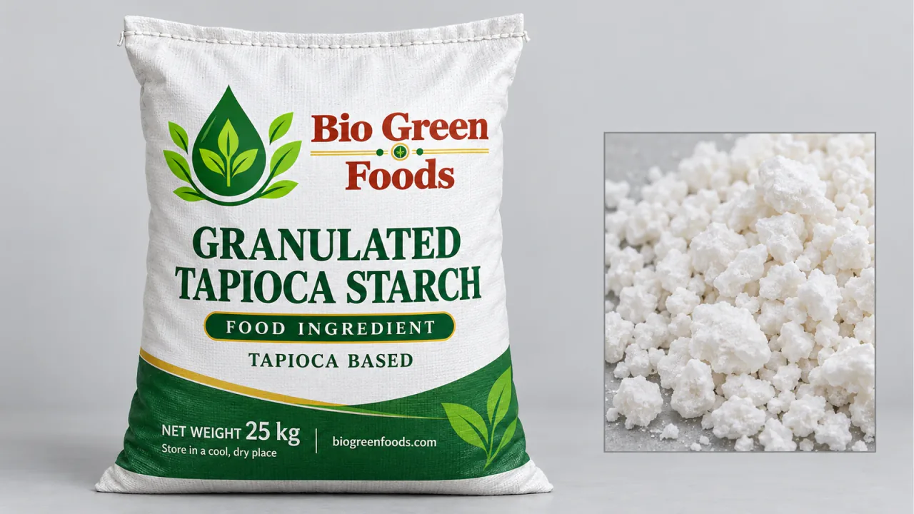 Granulated Tapioca Starch – Sweeteners & Starch Derivatives product from Bio Green Foods