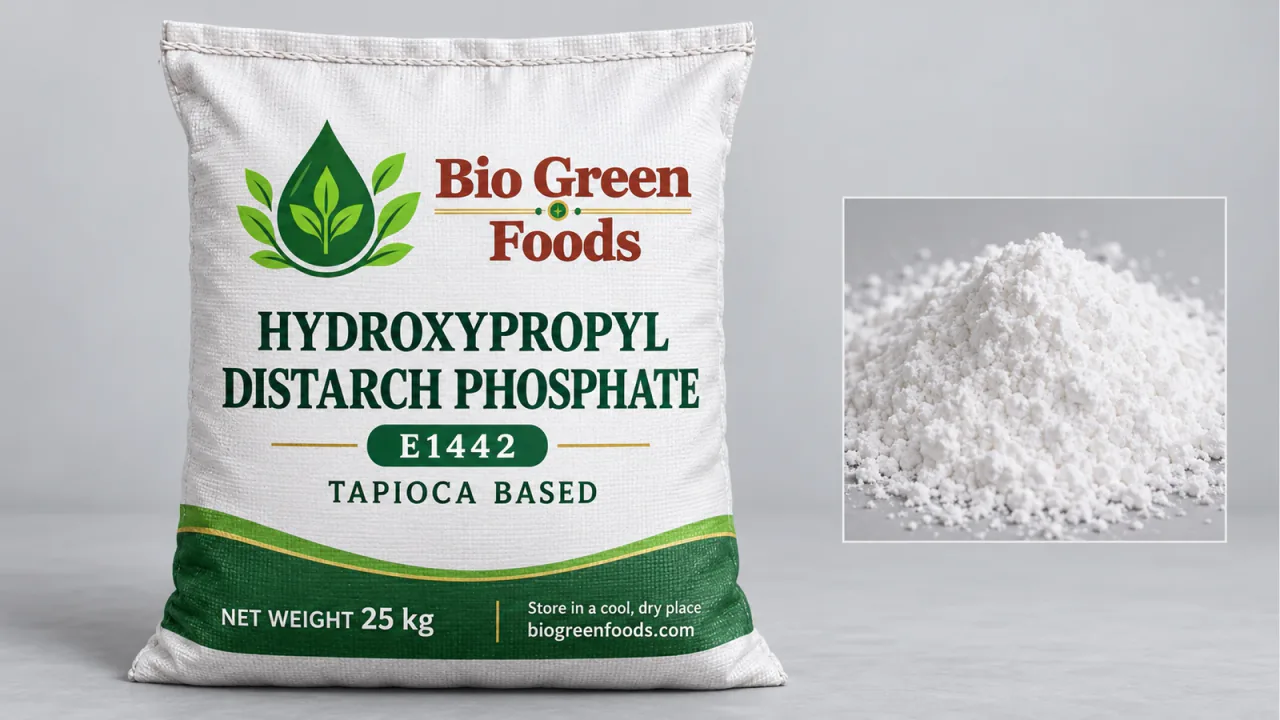 Hydroxypropyl Distarch Phosphate (E1442) – Sweeteners & Starch Derivatives product from Bio Green Foods