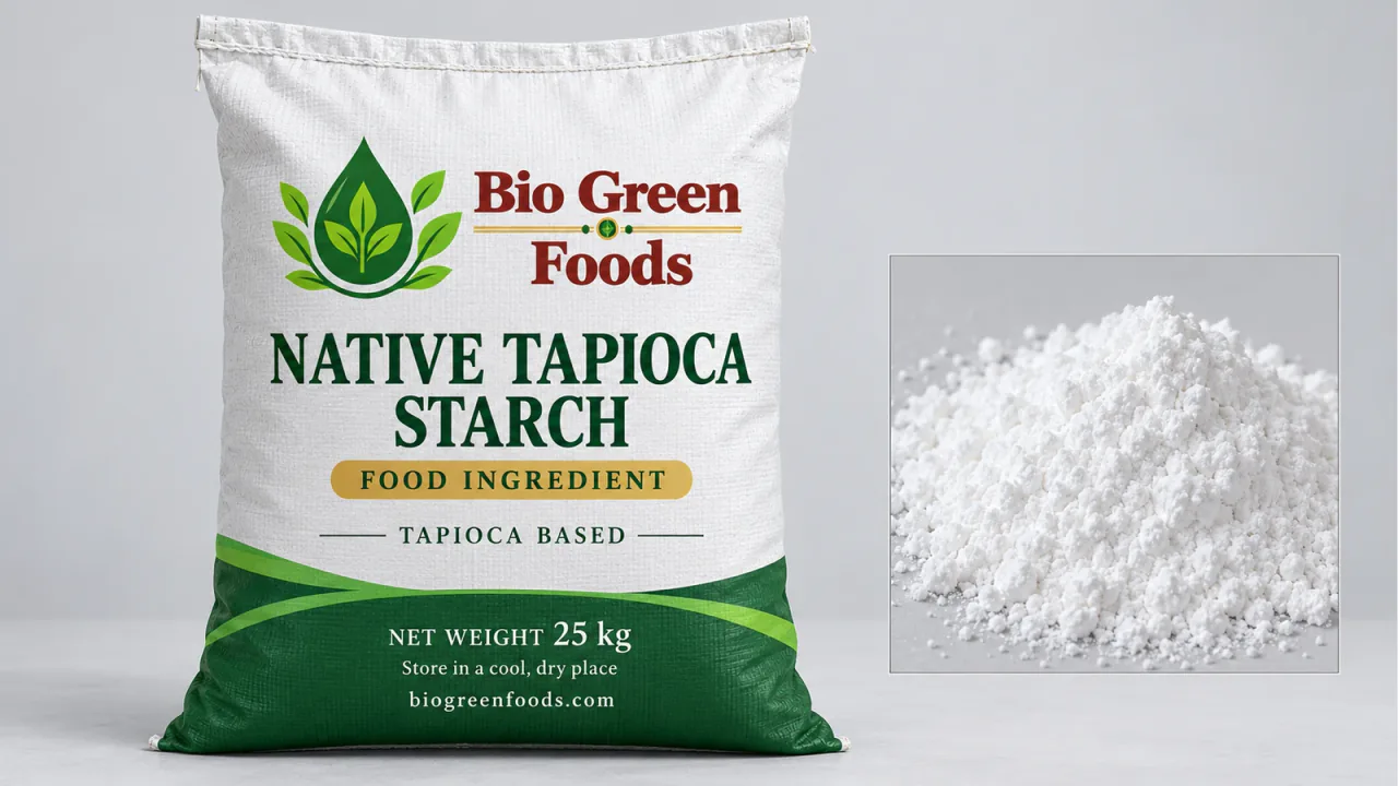 Native Tapioca Starch – Sweeteners & Starch Derivatives product from Bio Green Foods